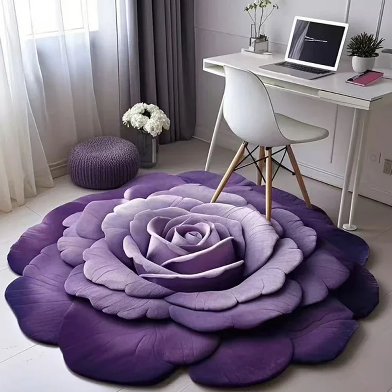3D Floral Rug – Create a Cozy and Welcoming Atmosphere