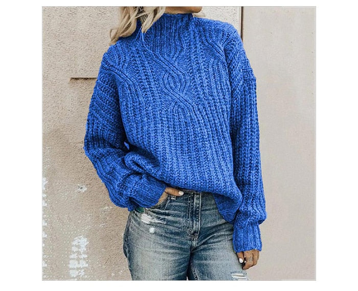 Warm and Comfortable Roll Neck Sweater