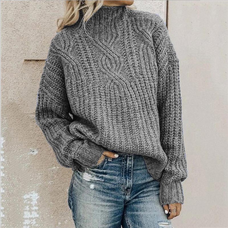 Warm and Comfortable Roll Neck Sweater