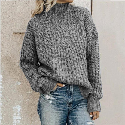 Warm and Comfortable Roll Neck Sweater