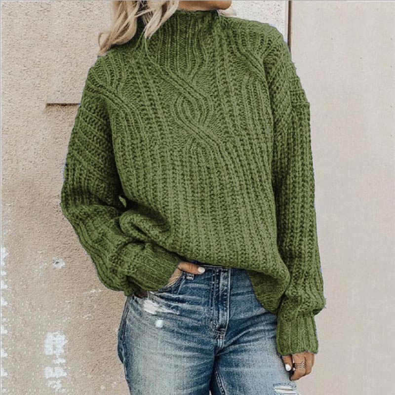 Warm and Comfortable Roll Neck Sweater