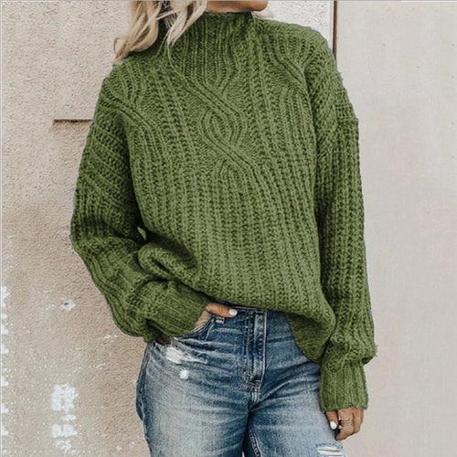 Warm and Comfortable Roll Neck Sweater