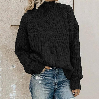 Warm and Comfortable Roll Neck Sweater