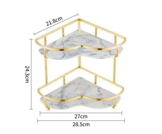 ChicNook | Stylish Corner Shelf Organizer for Compact Spaces, Bathrooms, and Vanities