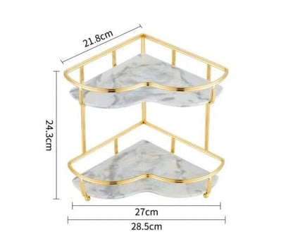 ChicNook | Stylish Corner Shelf Organizer for Compact Spaces, Bathrooms, and Vanities