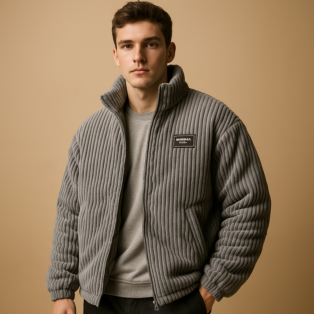 Mees Men's Corduroy Jacket with Cozy Cotton Lining - Fashionable and Warm