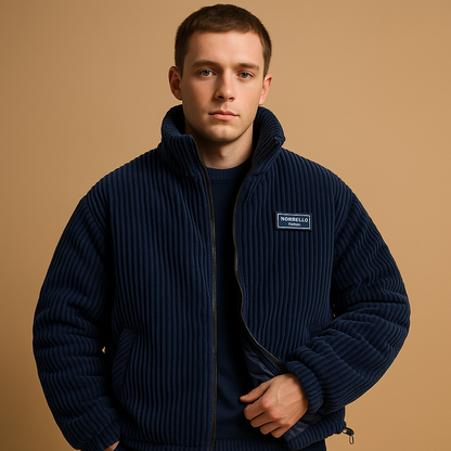 Mees Men's Corduroy Jacket with Cozy Cotton Lining - Fashionable and Warm