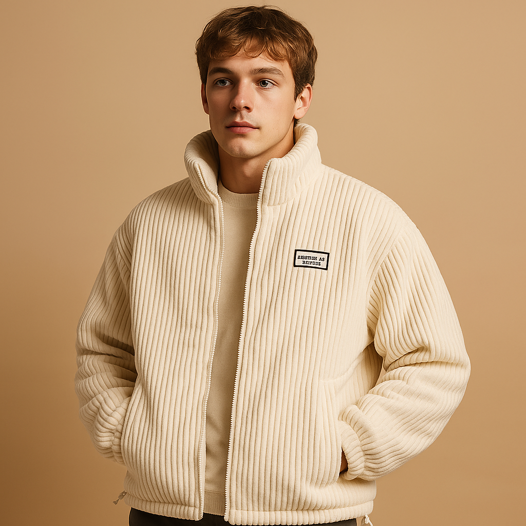 Mees Men's Corduroy Jacket with Cozy Cotton Lining - Fashionable and Warm