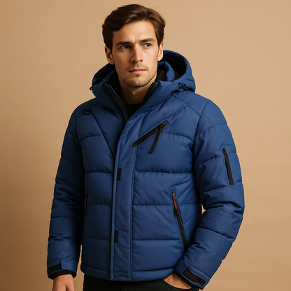 Ruben Men's Hooded Puffer Jacket - Cozy and Fashionable