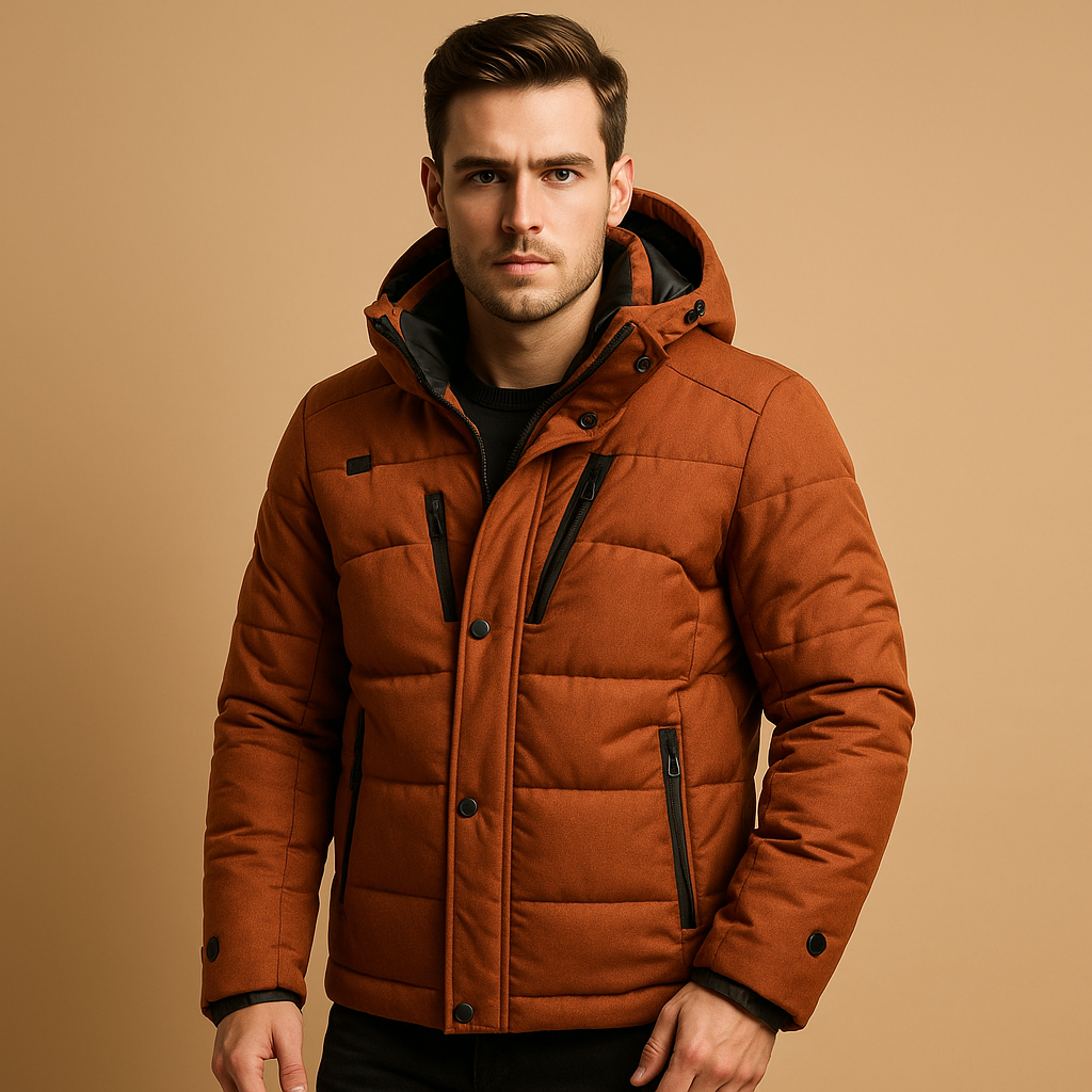 Ruben Men's Hooded Puffer Jacket - Cozy and Fashionable