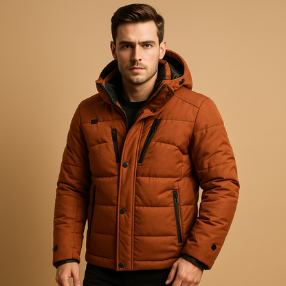 Ruben Men's Hooded Puffer Jacket - Cozy and Fashionable