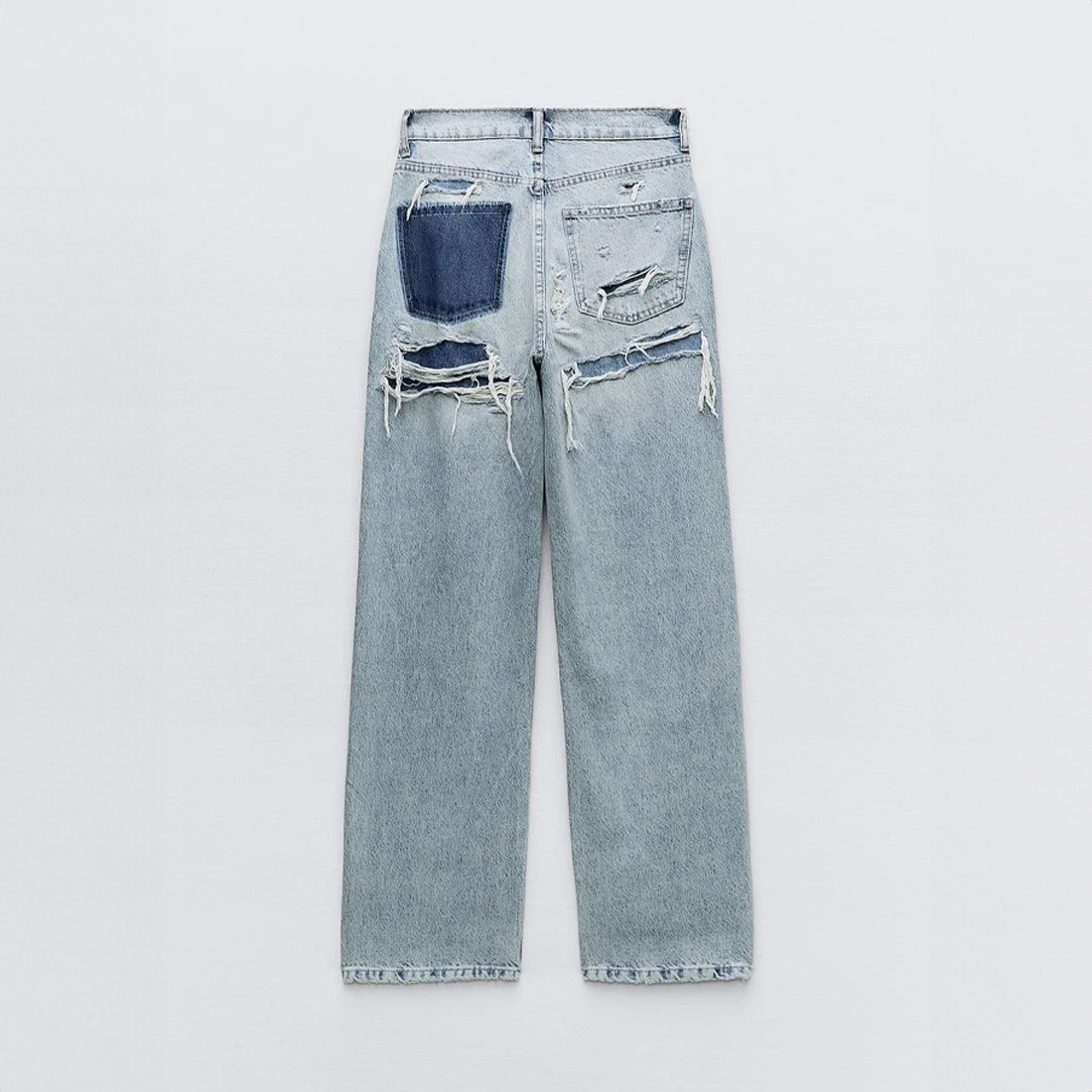 Livia - Retro-Inspired Distressed Denim